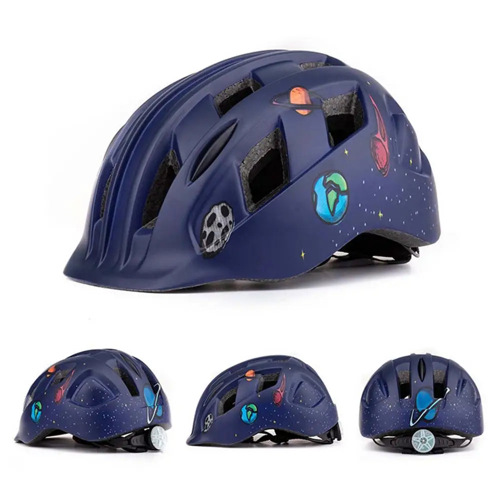 Kids Bike Adjustable Multi-Sport Helmet  With Rear LED Light