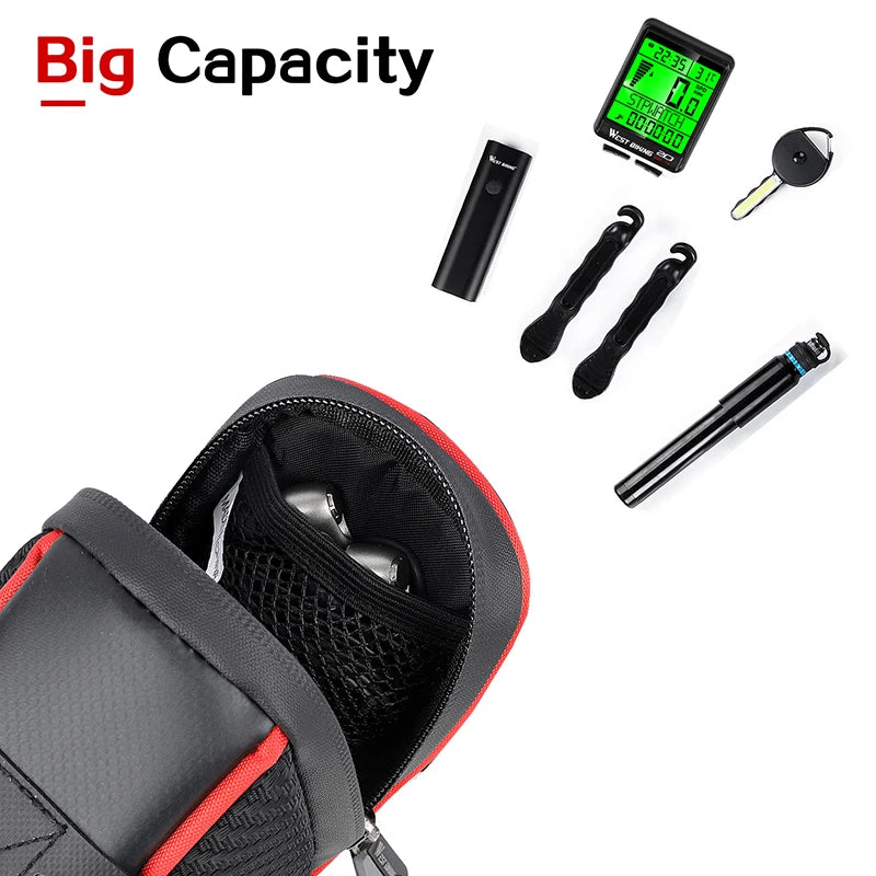 Waterproof Bicycle Saddle Bag Reflective Rear Seatpost Bag - Concentrated Cycling