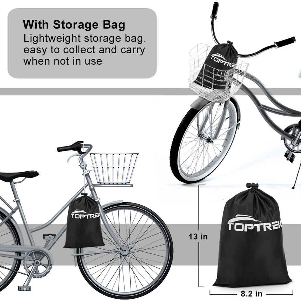 Bike Cover Outdoor Storage Waterproof & Anti-UV for Two Bicycles