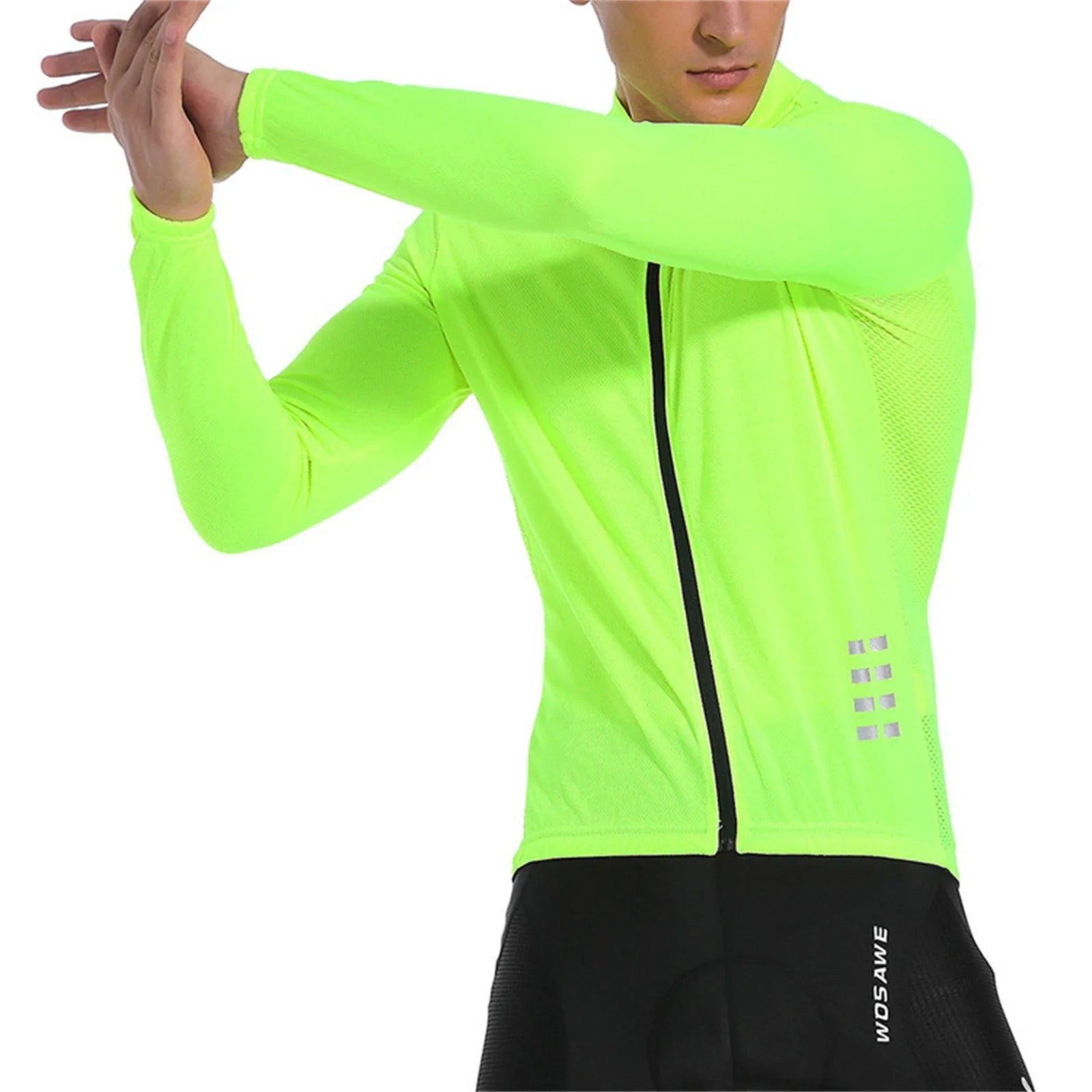 Long Sleeves Cycling Jersey Reflective Breathable  Bike Shirts - Concentrated Cycling