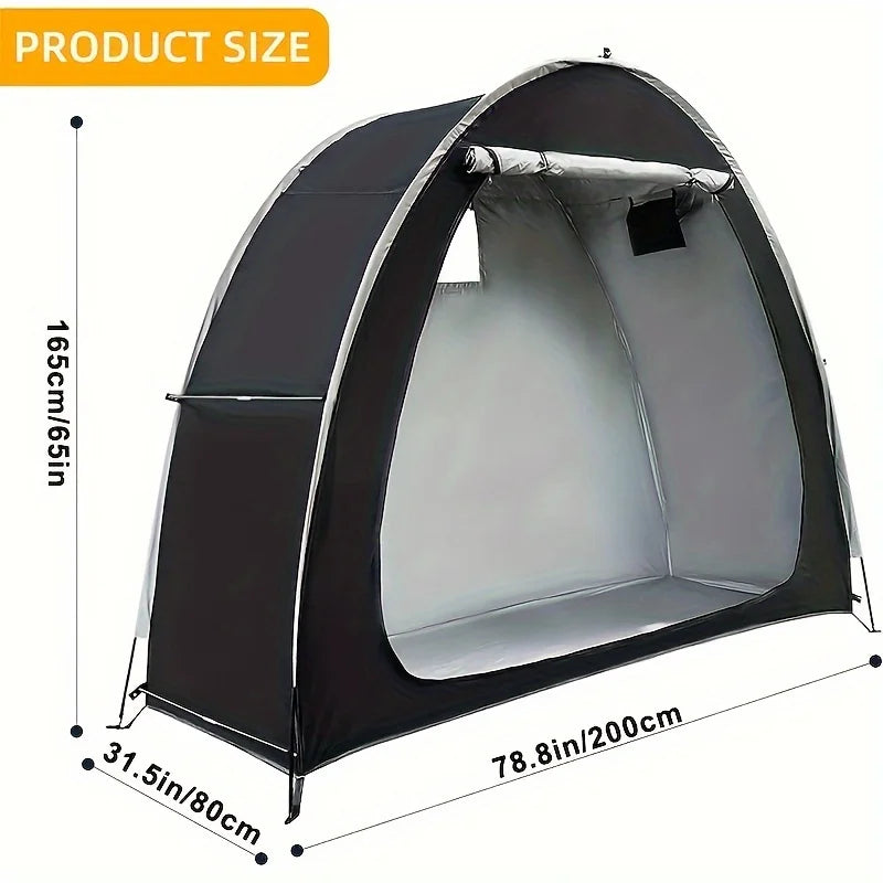 Bicycle outdoor cover storage tent, waterproof silver coating Oxford