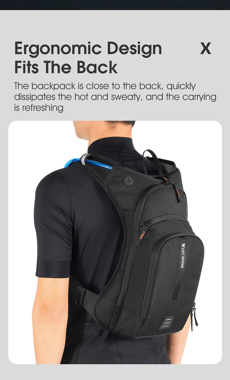 Ultralight Bicycle Bag 10L Hydration Backpack Ergonomics MTB Road Cycling - Concentrated Cycling