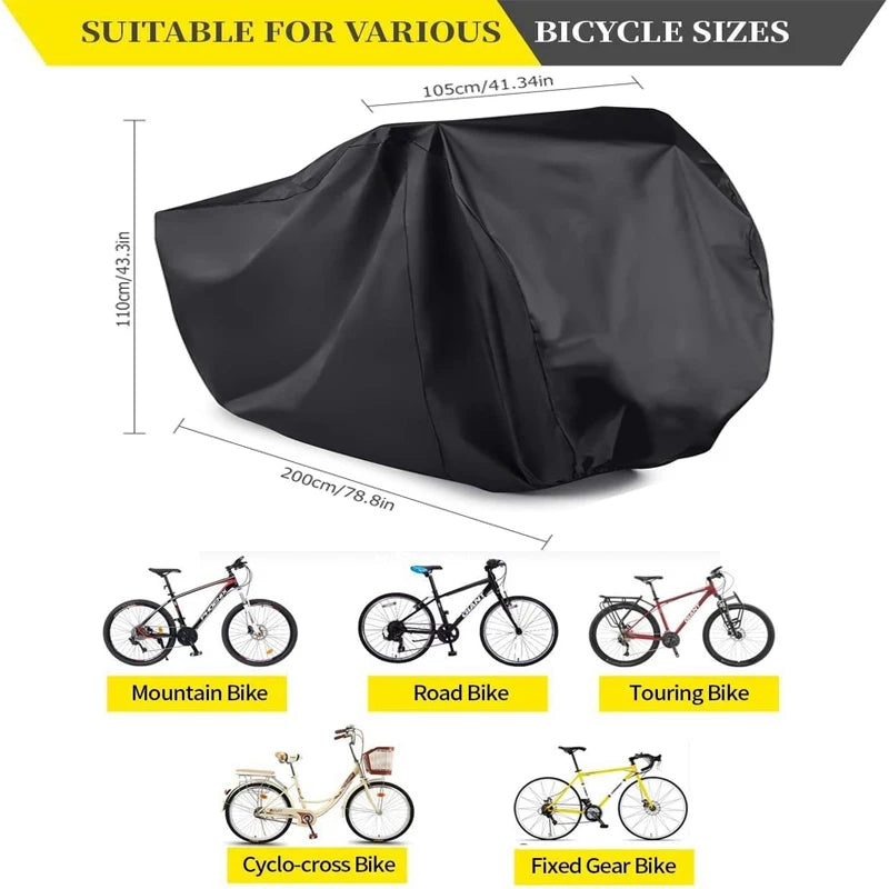 Bicycle Cover for 3 Bikes Waterproof Outdoor Storage All Weather