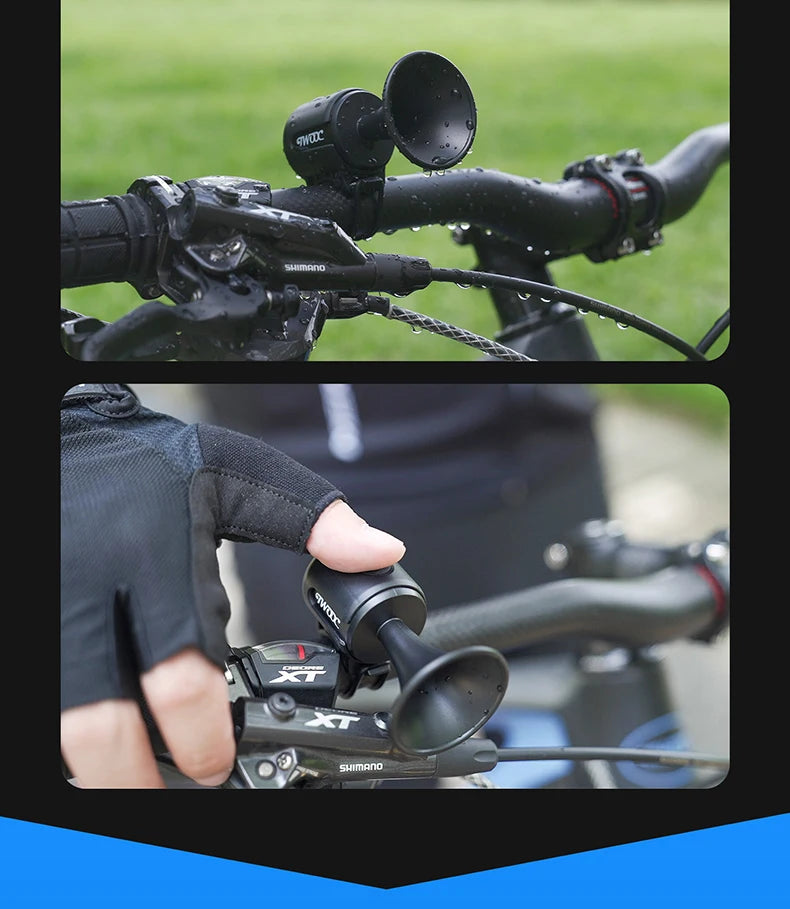 Bike Safety Bell Waterproof 120 dB Electric Horn For Handlebars