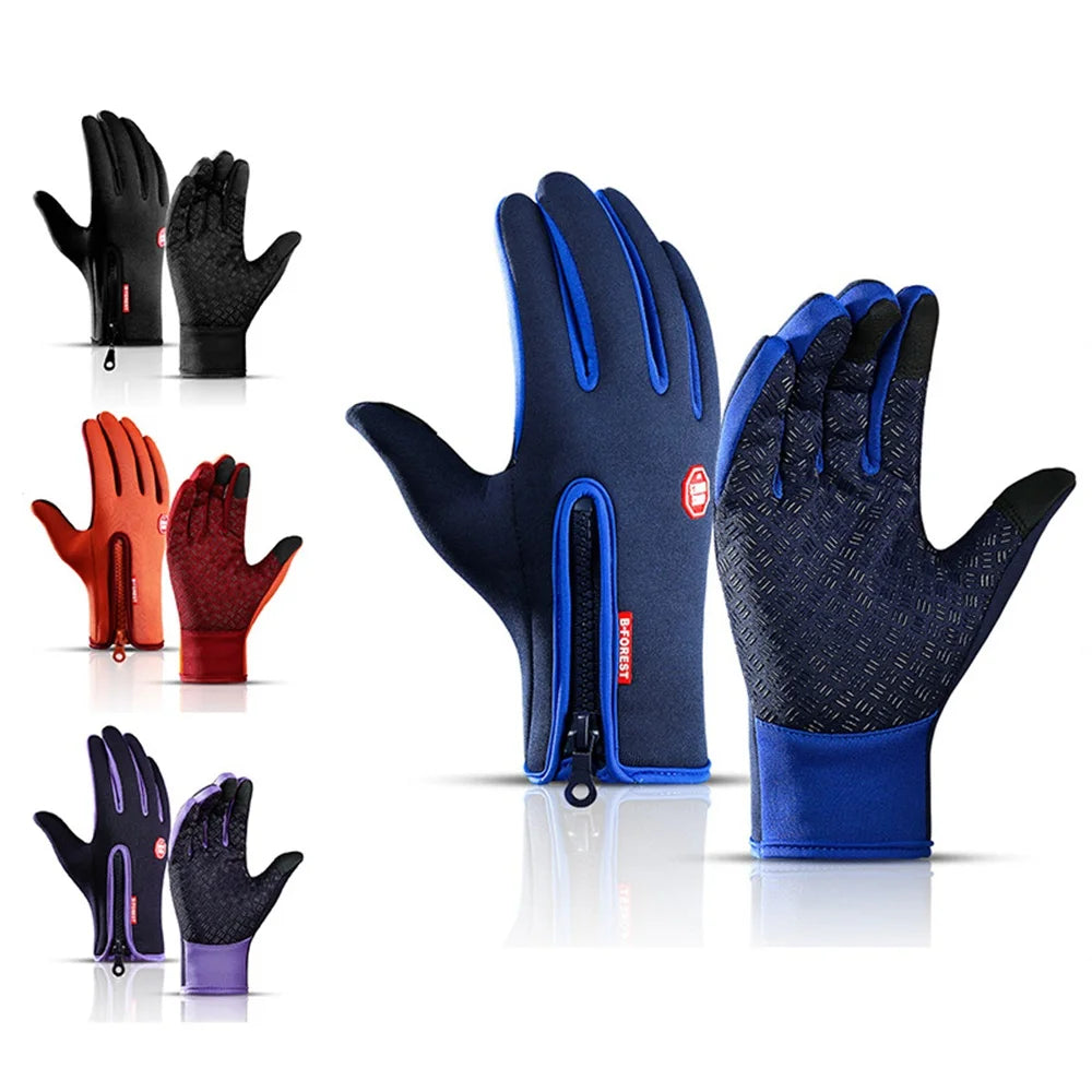 Touchscreen Cycling Gloves Waterproof Windproof Non-Slip Warm