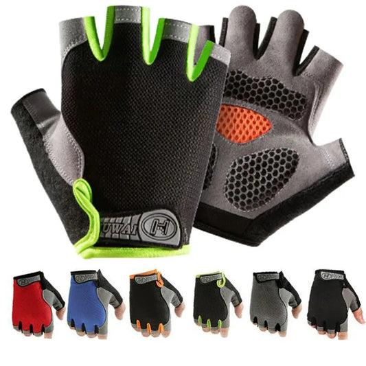 Non-slip Half Finger Breathable  Cycling Glove Anti-Shock Fitness