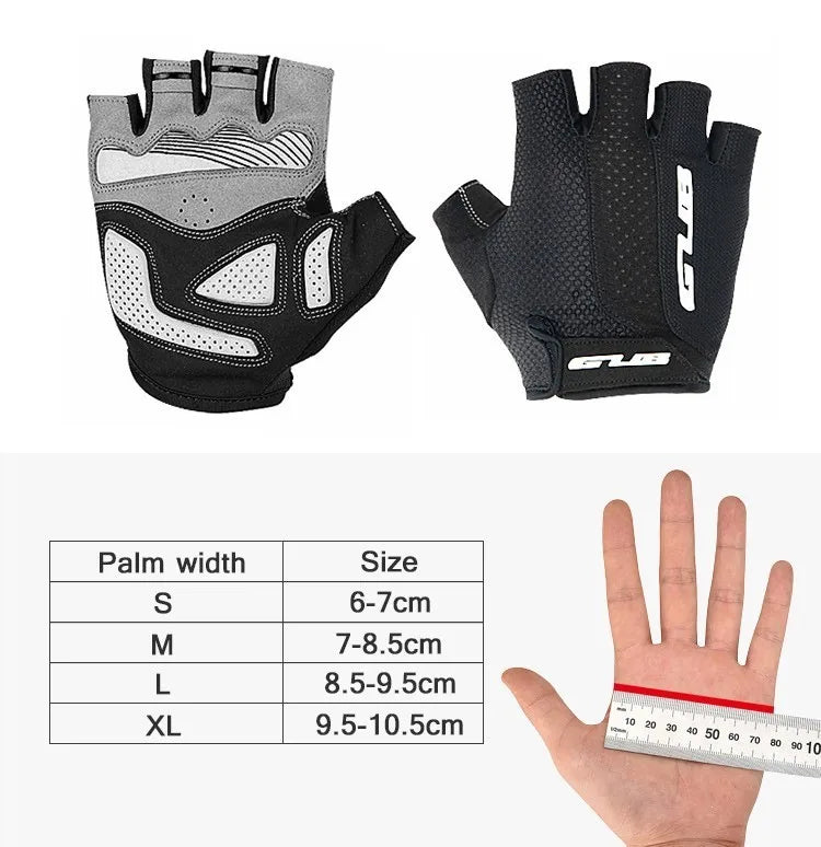 Cycling Half Finger Bike Gloves Shockproof Wear Resistant Breathable