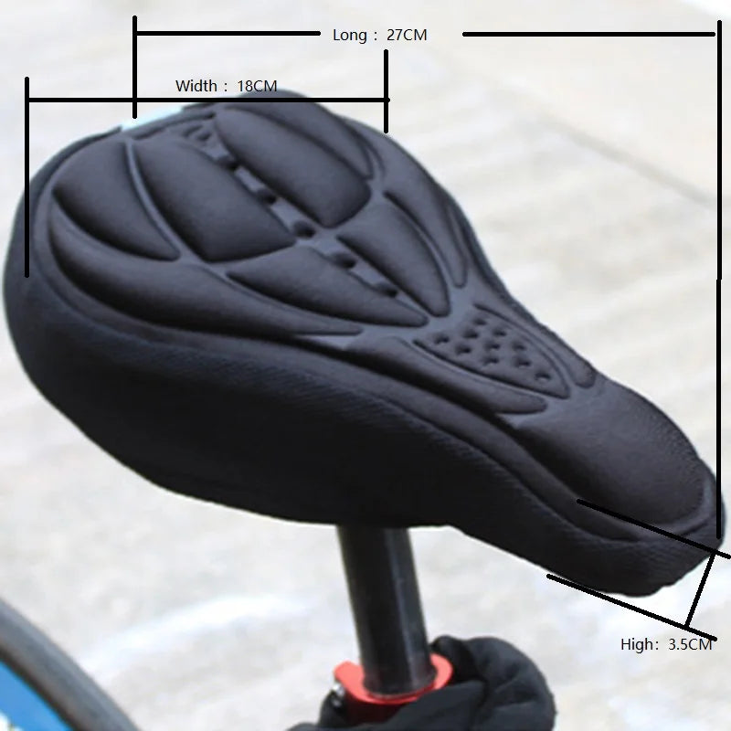 3D Cycling Saddle Seat Soft Bike Seat Cover Comfortable Foam Seat Cushion - Concentrated Cycling