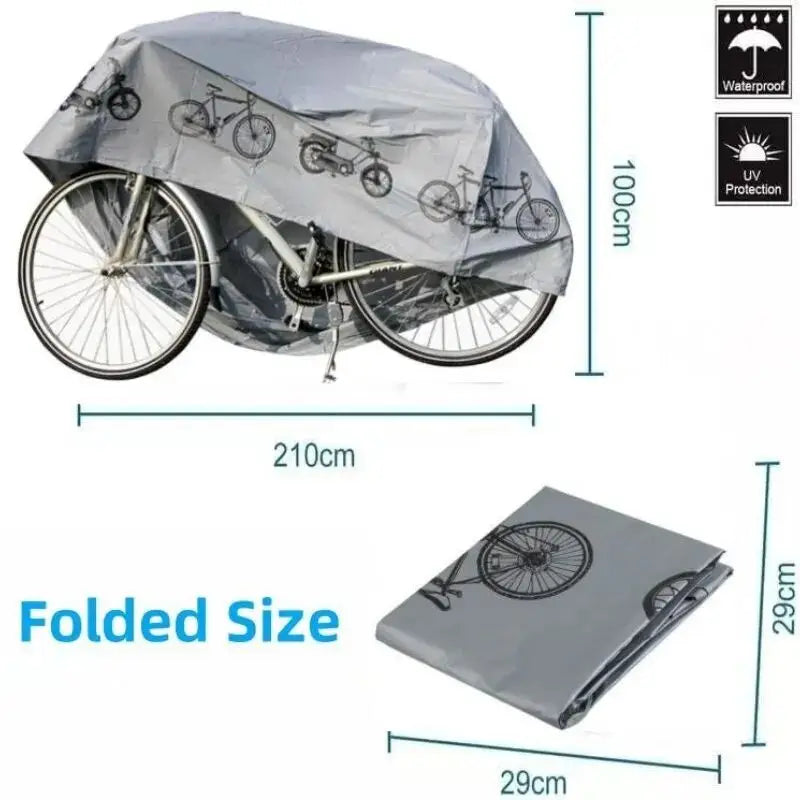 Bike Cover, Waterproof, Rainproof, Dustproof, Sunshade, PEVA Material